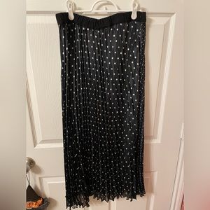 Black & White Polka Dot Skirt